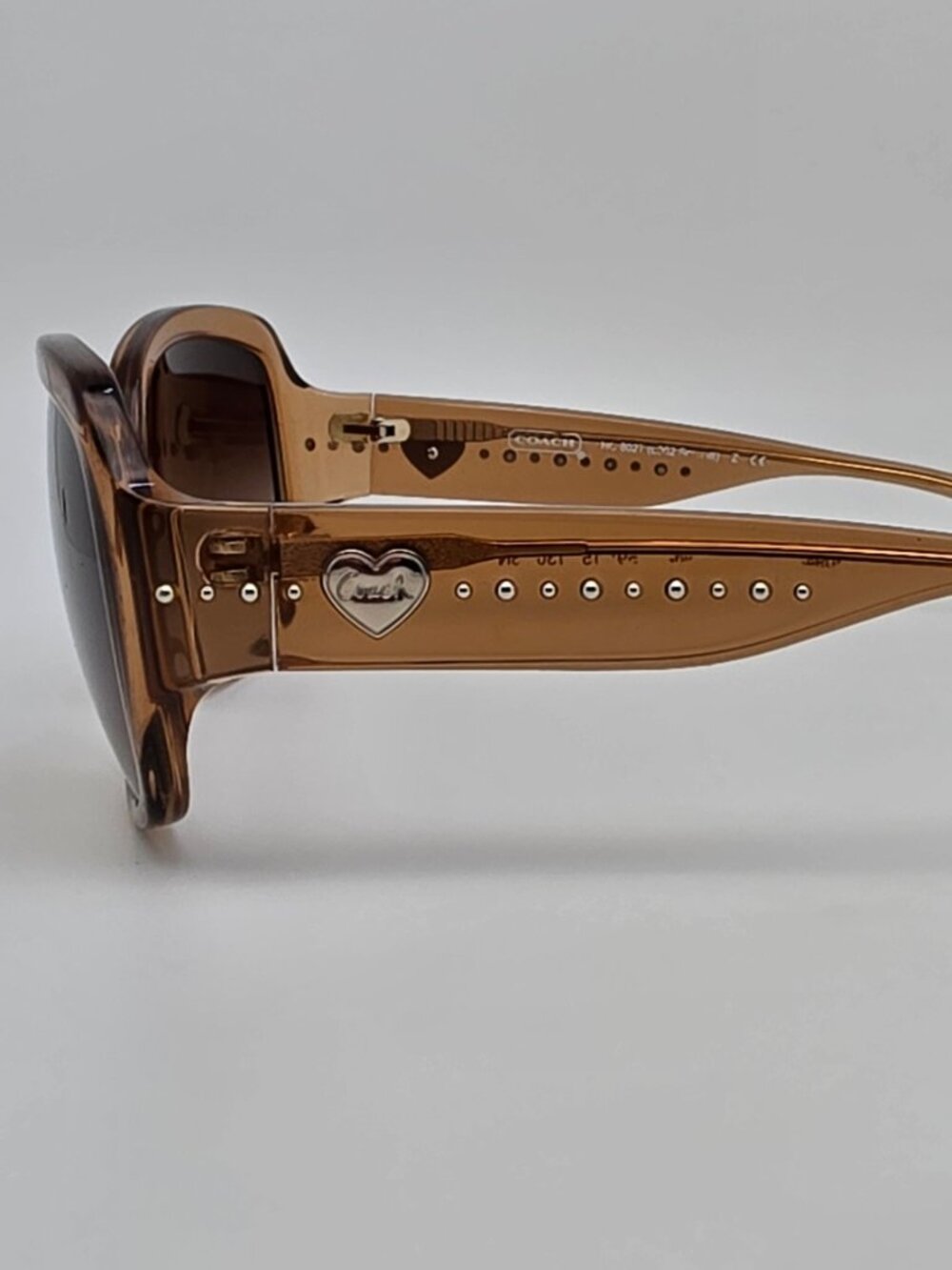 Coach HC8027 L902 5094/13 Scarlett Sand Beige Frame Brown Lens Sunglasses 59mm - Picture 3 of 12
